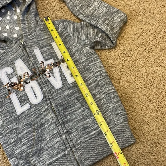 Reflex kids Cali love glitter zip up hoodie - Picture 5 of 9